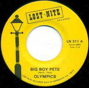 The Olympics - Big Boy Pete / Mine Exclusively album cover