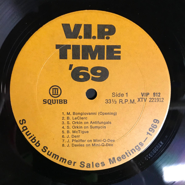 Album herunterladen Various - VIP Time 69 Squibb Summer Sales Meetings 1969