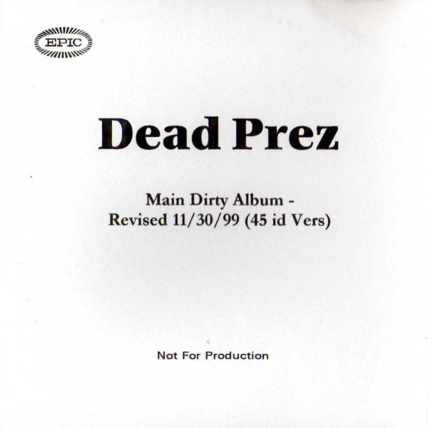 Dead Prez 2 CD LOT Lets Get Free, RBG New poster included Restored 2 like  new