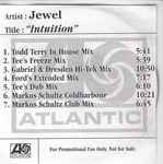 Cover of Intuition, 2003, CDr