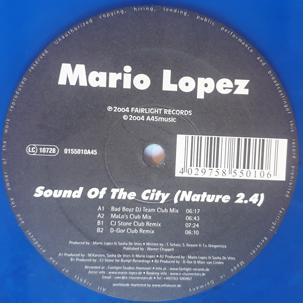 Mario Lopez - Sound Of The City (Nature 2.4) | Releases