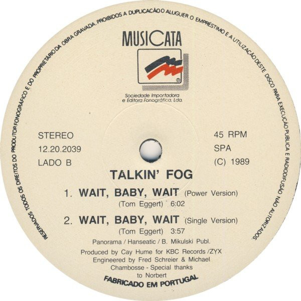 télécharger l'album Talkin' Fog - Wait Baby Wait