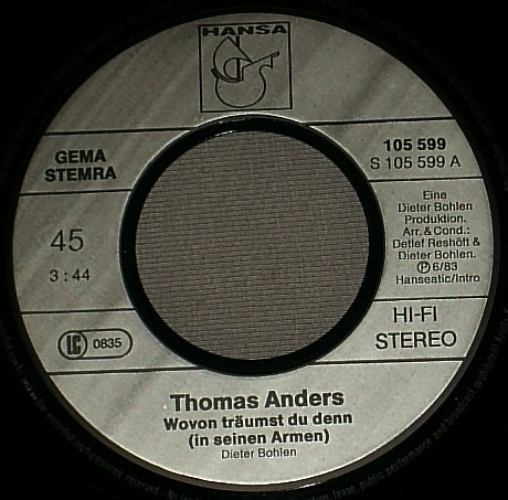 télécharger l'album Thomas Anders - Wovon Träumst Du Denn In Seinen Armen