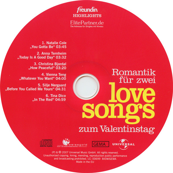 ladda ner album Various - Romantik Für Zwei Love Songs Zum Valentinstag
