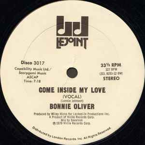Bonnie Oliver - Come Inside My Love album cover