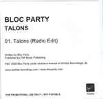 Cover of Talons, 2008, CDr