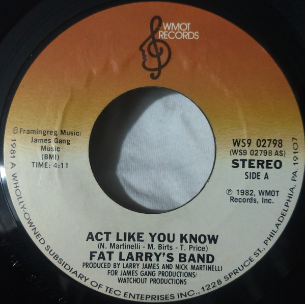 baixar álbum Fat Larry's Band - Act Like You Know Get Down Get Funky