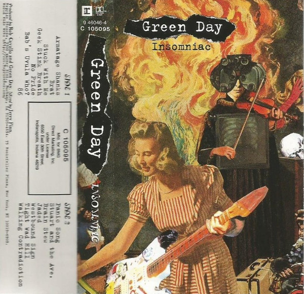 Green Day _ Insomniac _ LP Vinile 33giri _ 1995 Reprise 1st press EX++