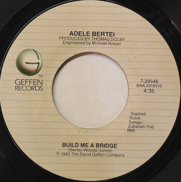 Adele Bertei – Build Me A Bridge (1983, Vinyl) - Discogs