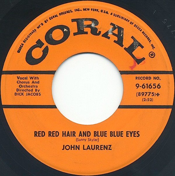 ladda ner album John Laurenz - Red Red Hair And Blue Blue Eyes