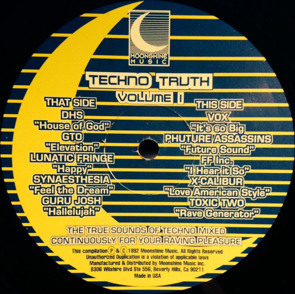 Techno Truth Volume 1 (1992, Vinyl) - Discogs