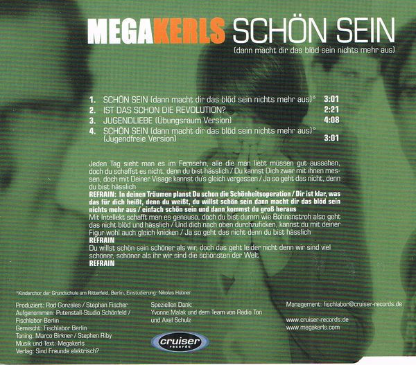 last ned album Megakerls - Schön Sein