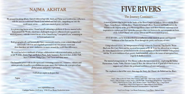 Najma Akhtar - Five Rivers | Last Minute Productions (JAAN 1104) - 2