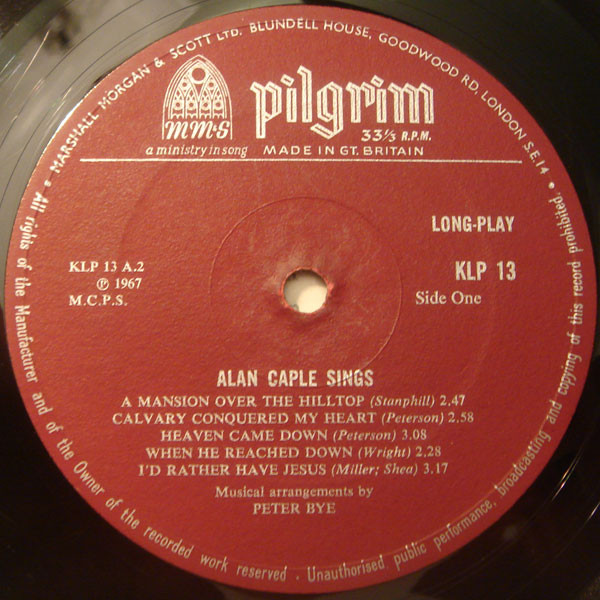 last ned album Alan Caple - Sings Gospel Songs