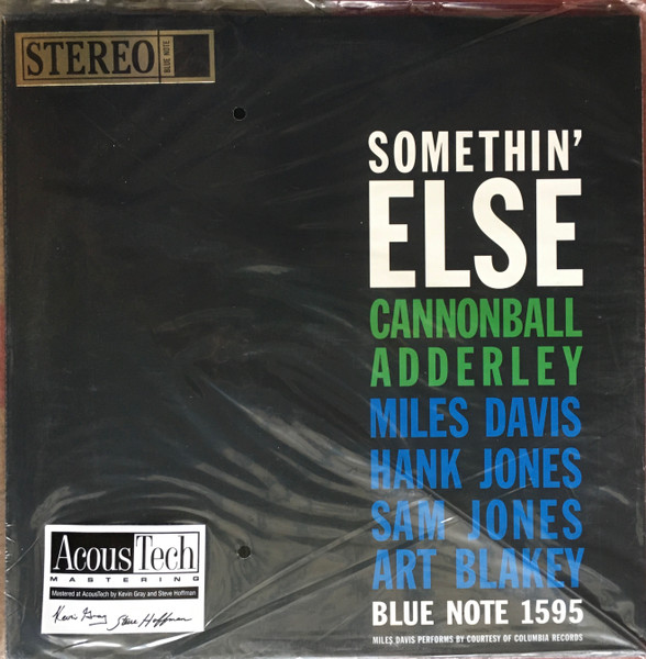 Cannonball Adderley – Somethin' Else (2008, 180g, Vinyl) - Discogs