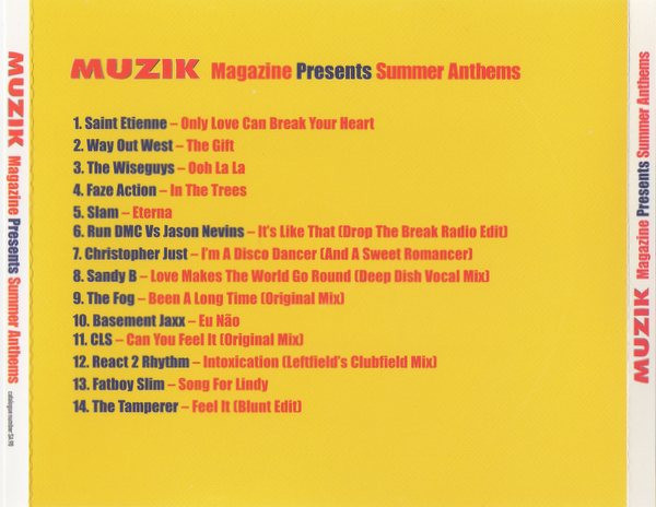 descargar álbum Various - Muzik Presents Summer Anthems