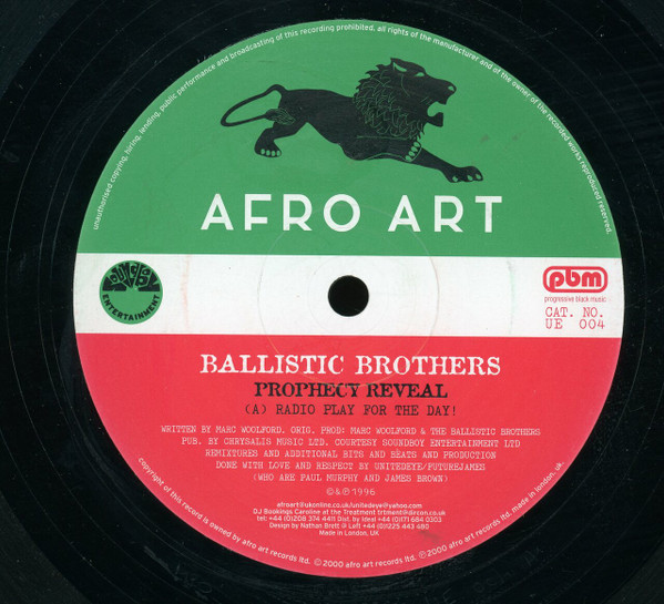 Ballistic Brothers – Prophecy Reveal (1996, Vinyl) - Discogs