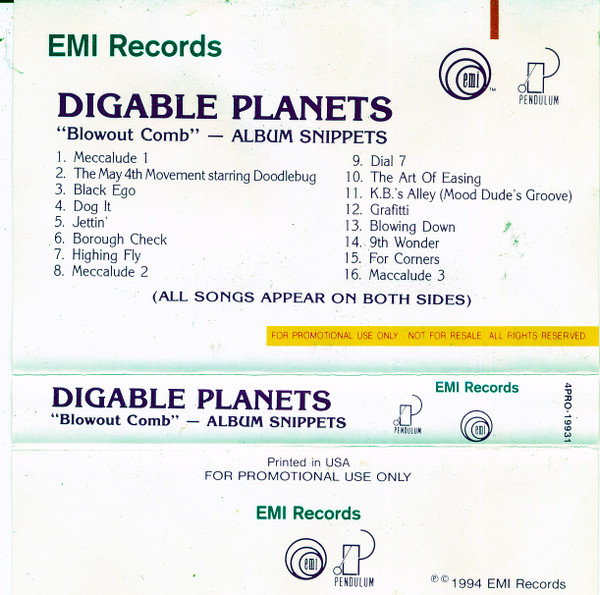 Digable Planets - Blowout Comb | Releases | Discogs