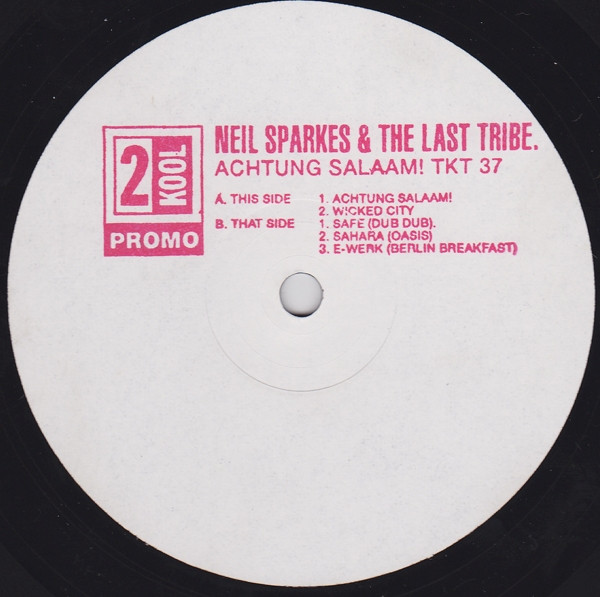 Neil Sparkes & The Last Tribe – Achtung Salaam! (1996, Vinyl 