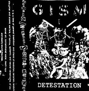 Gism – Detestation (Solid Black, Cassette) - Discogs