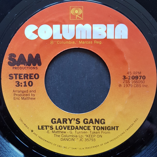 Gary's Gang – Let's Lovedance Tonight (1979, Vinyl) - Discogs