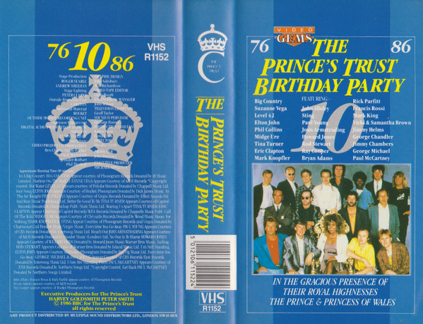 The Prince's Trust Rock Concert 1986 (1999, Region 2, DVD) - Discogs