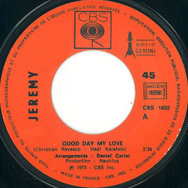 Album herunterladen Jeremy - Good Day My Love