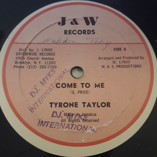 Tyrone Taylor - Come To Me 