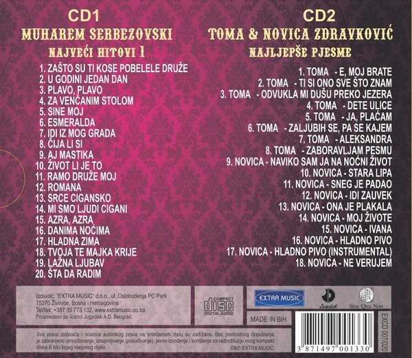 descargar álbum Muharem Serbezovski, Toma Zdravković, Novica Zdravković - Legende Narodne Muzike