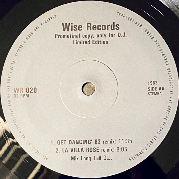 Various - Planet Dance - Get Dancing '83 | Wise Records (WR 020) - 3