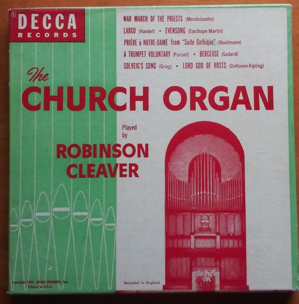 télécharger l'album Robinson Cleaver - Church Organ