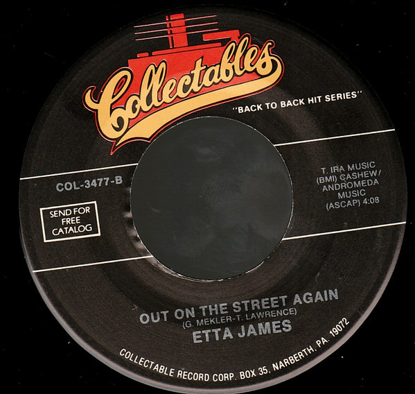 baixar álbum Etta James - All The Way Down Out On The Street Again