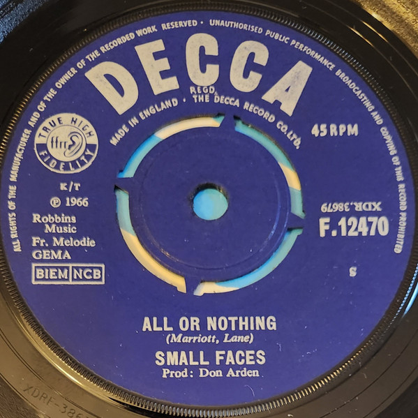 Small Faces – All Or Nothing (1966, Vinyl) - Discogs