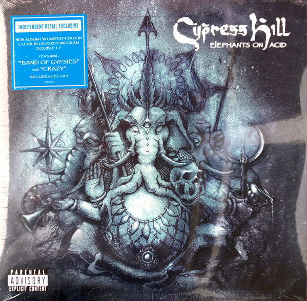 Cypress Hill – Elephants On Acid (2018, Blue/Grey Vinyl) - Discogs