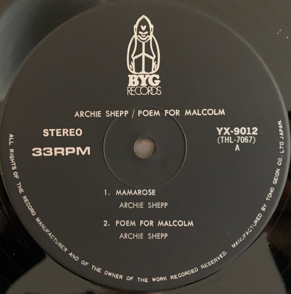Album herunterladen Archie Shepp - Poem For Malcolm Blasé