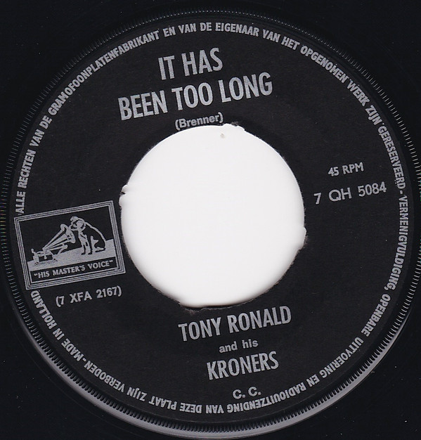 lataa albumi Tony Ronald Y Sus Kroner's - It Has Been Too Long