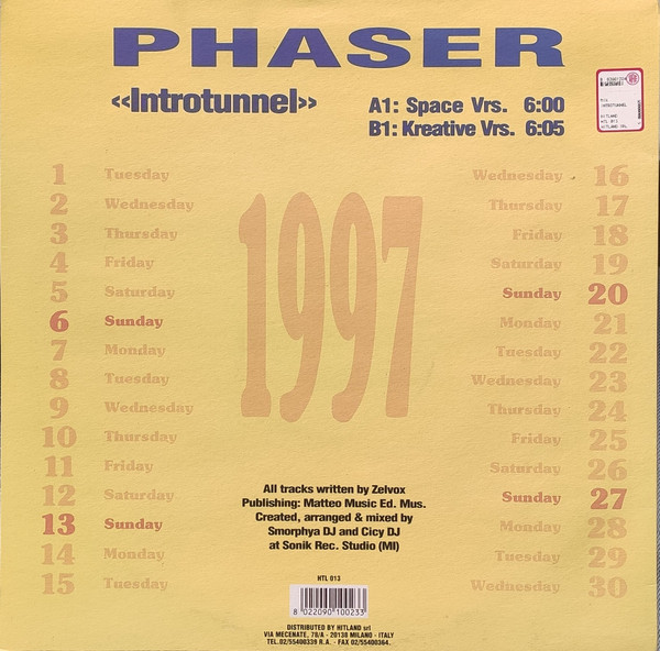 télécharger l'album Phaser - Introtunnel