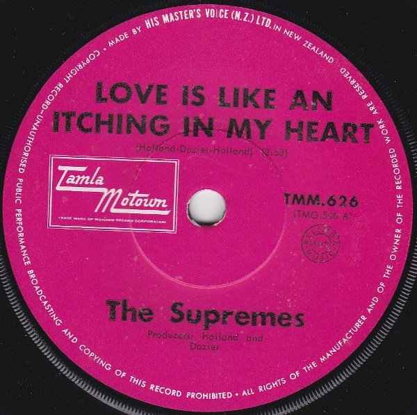 The Supremes – Love Is Like An Itching In My Heart / He's All I 
