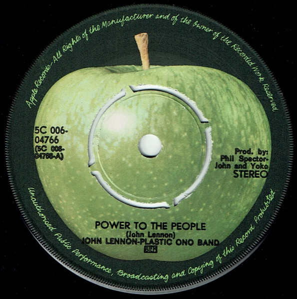 John Lennon / Yoko Ono, Plastic Ono Band – Power To The People