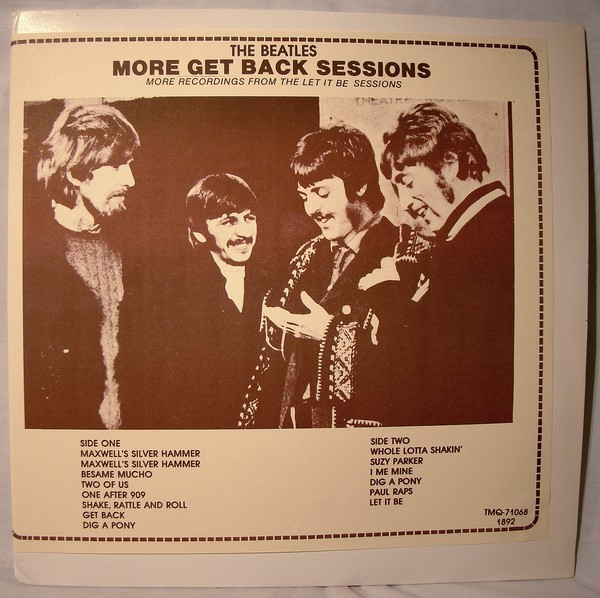 The Beatles – More Get Back Sessions (Vinyl) - Discogs