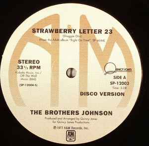 Brothers Johnson - Strawberry Letter 23 / I'll Be Good To You album cover