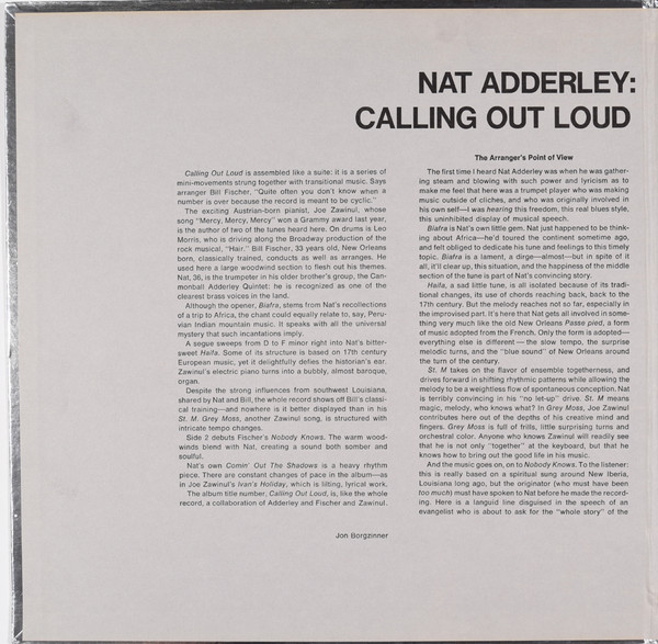 télécharger l'album Nat Adderley - Calling Out Loud