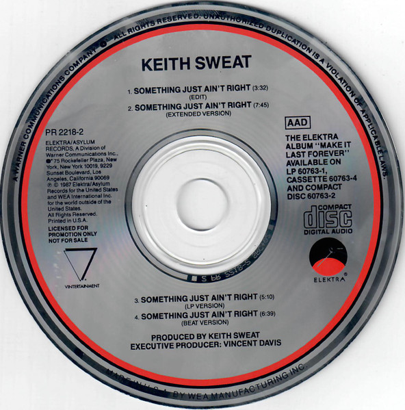 Keith Sweat – Something Just Ain't Right (1987, Vinyl) - Discogs