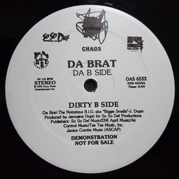 Da Brat – Da B Side (1994, Vinyl) - Discogs