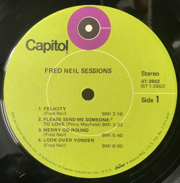 Fred Neil – Sessions (Vinyl) - Discogs