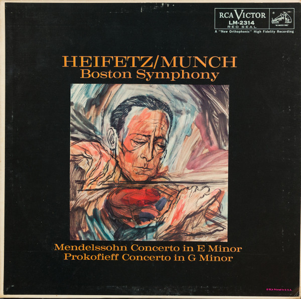 Heifetz, Munch, Boston Symphony, Mendelssohn / Prokofieff