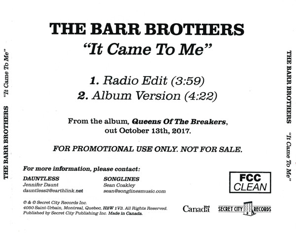 télécharger l'album The Barr Brothers - It Came To Me