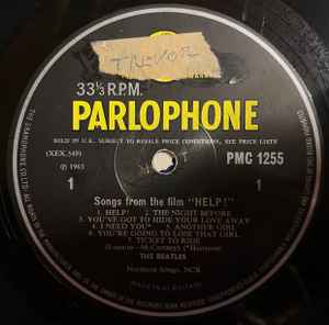 The Beatles – Help! (1965, MT Tax Code Side 1, Vinyl) - Discogs