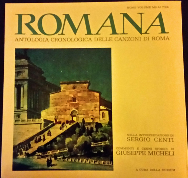 lataa albumi Sergio Centi - Romana Antologia Cronologica Delle Canzoni Di Roma Nono Volume