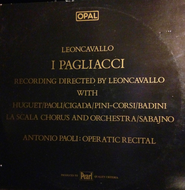 descargar álbum Leoncavallo - I Pagliacci